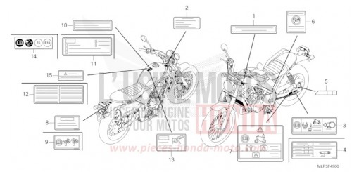 CAUTION LABEL CL500AP de 2023